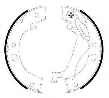 TOYOTA 04495-02120 Комплект гальмівних колодок