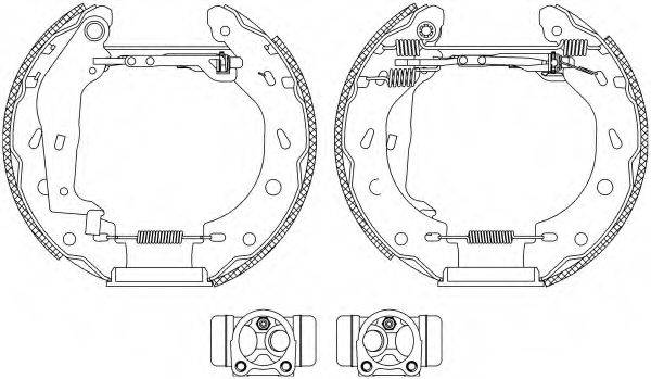 HELLA R1165 Комплект гальмівних колодок