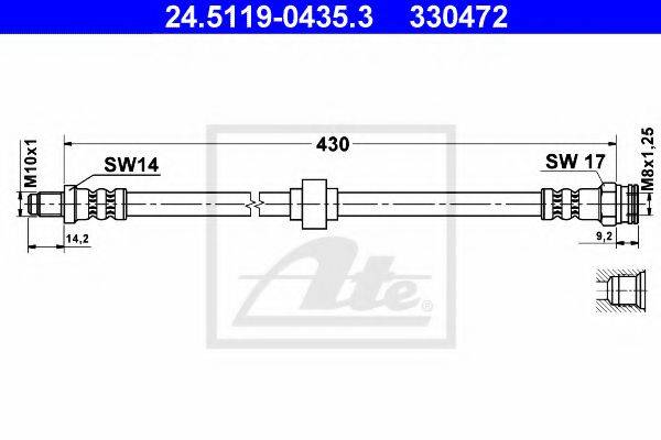 PEX 36101 Гальмівний шланг