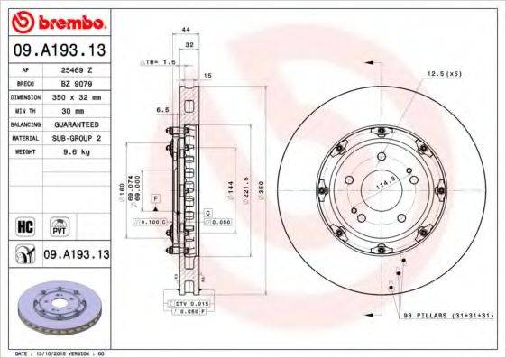 BREMBO 09.A193.13
